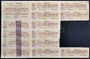 Budapest 1926. "Magyar Kender,-Len- és Jutaipar Részvénytársaság" részvénye 40P-ről szelvé...