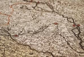 cca 1700 Johann Baptist Homann (1664-1724): Magyarország és a Duna medence térképe. Szép, erős rézme...