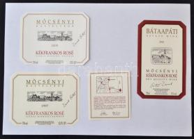 Nagy magyar bor címke gyűjtemény: több száz darab, nem leszámolt,címke szépen, gyártó szerint rendsz...