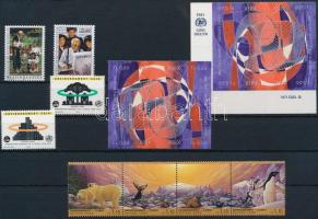 16 db bélyeg, közte sorok és négyestömbök, 16 stamps with sets and blocks of 4