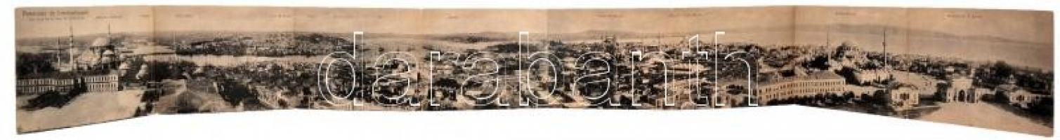 Constantinople, 8-tiled panoramacard (small tear)