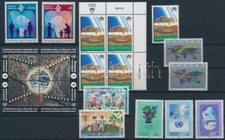 18 stamps with sets + block of 4, 18 db bélyeg, közte sorok és négyestömbök