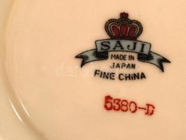 Saji kávés csésze és alj, matricás, jelzett, hibátlan