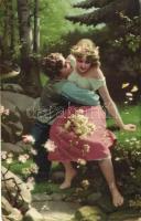 15 db főként régi motívumlap vegyes minőségben; gyerek, hölgy, romantikus / 15 mostly pre-1945 motiv...