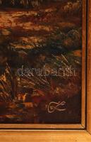 Ismeretlen jelzéssel: Terefere. Olaj, farost, keretben, 50×70 cm