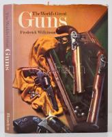 Wilkinson, Frederick: The World's Great Guns. London, 1979, Hamlyn. Kiadói egészvászon kötés kiadói védőborítóval, 256 p. Angol nyelvű kiadás. A kiadói borító védőborító széle picit szakadozott.