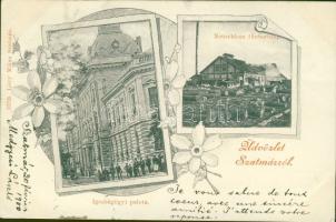 Szatmárnémeti with sawmill, courthouse