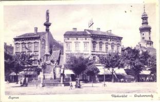 15 db főként régi magyar és történelmi magyar városképes lap vegyes minőségben / 15 mostly pre-1945 ...