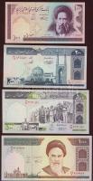 Irán 1982-92. 4db klf bankjegy T:I