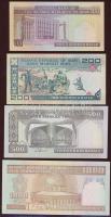 Irán 1982-92. 4db klf bankjegy T:I