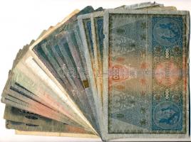 35db-os vegyes magyar korona és pengő bankjegy tétel T:III,III-,IV