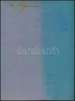 cca 1928 Kerny István(1879-1963): Tavaszi szántás, vegyi színezésű vintage fotóművészeti alkotás, pe...