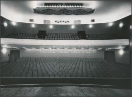 cca 1974 Székesfehérvár, Vörösmarty Színház kívül-belül, a Fejér Megyei Állami Építőipari Vállalat 2...