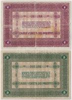 Olaszország / Velence / Osztrák-magyar megszállás 1918. 1L + 2L T:III
Italy / Venice / Austro-Hunga...