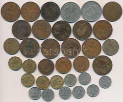 Nagy-Britannia 1861-1967. 34db-os vegyes fémpénz tétel T:vegyes Great Britain 1861-1967. 34pcs of metal coins C:mixed