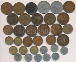 Nagy-Britannia 1861-1967. 34db-os vegyes fémpénz tétel T:vegyes
Great Britain 1861-1967. 34pcs of m...