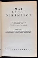 3 db. Mai Külföldi Dekameron. (japán, angol, francia) Budapest, É.N., Nyugat Kiadás. Kiadói félbőr k...