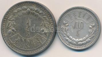Mongólia 1925. 50m Ag + 1925. 1T Ag T:2
Mongolia 1925. 50 Mongo Ag + 1925. 1 Tugrik Ag C:XF