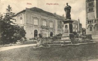 Pécs, Püspöki palota, Szepessy Ignác szobor, (Rb)