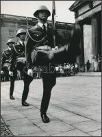 cca 1970 Giltán Tivadar: Díszlépésben I-II., 2 db pecséttel jelzett vintage fotóművészeti alkotás, 23x17,5 cm