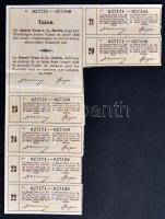 Svájc / Zürich 1923. "Bauxit Tröszt Részvénytársaság" 10 részvénye egyenként 50Fr-ról bély...