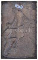 1943. "Csúcson állított kereszt munkatúrájának emlékére" jelzetlen Br plakett (183x116mm) ...