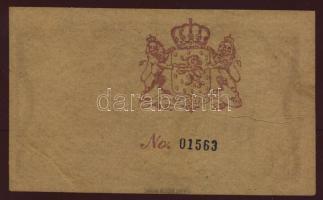 Holland India/Szumátra/Medan 1899. kereskedői bón 100$ papírráncokkal T:I