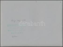 1974 Mihalecz Lajos: Esőben, pecséttel jelzett vintage fotóművészeti alkotás, 18x24 cm