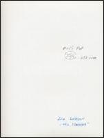 cca 1995 Ágg Károly: Pro terram, feliratozott vintage fotóművészeti alkotás, 22,5x16,5 cm