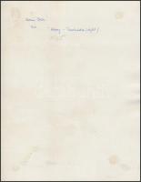 1965 Kocsis Iván (Vác): Kőszegi tanácsház részlete, feliratozott vintage fotóművészeti alkotás, 24x1...