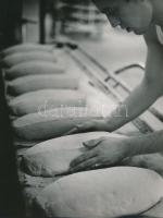 cca 1970 Kenyérgyári formázás, jelzés nélküli vintage fotó, 24x18 cm