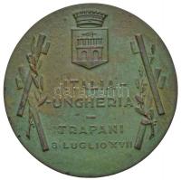 Olaszország / Trapani 1917. "F.I.A.P. / Olaszország-Magyarország 17. július 8." Br birkózó...