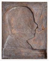 Zombori Kiss István (1902-1953) 1932. "Kertész K. Róbert" Br lemezplakett (90x113,5mm) T:2