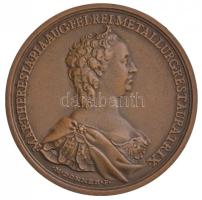 DN "Selmecbányai Bányászati Akadémia tanulmányi éremsorozat" darabja, Matthäus Donner emlékérmének modern Br utánverete (45mm) T:2 /  Hungary ND "Banská Stiavnica Academic Study medal series" 1pc of series, modern Br restrike of Matthäus Donners medal (45mm) C:XF