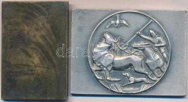1950. "Hungária Papírgyár Békeverseny 1950. II." Br díjplakett "Ludvig" gyártói ...