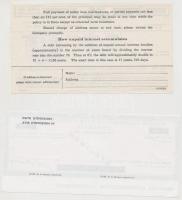 3db-os utazási csekk tétel: Németország / Drezda 1973. "Dresdner Bank" utazási csekk 50M é...