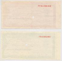 3db-os utazási csekk tétel: Németország / Drezda 1973. "Dresdner Bank" utazási csekk 50M é...