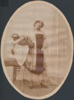 cca 1910 Foto: Markovits (Munkács), 3 db vintage színpadi fotó, az egyik pecséttel jelzett, 21x16 cm...