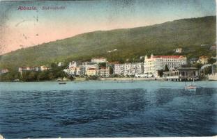 3 db RÉGI városképes lap; 2 db Abbazia, Zadar, Zara / 3 pre-1945 town-view postcards