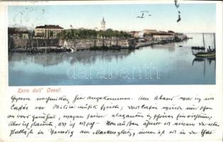 3 db RÉGI városképes lap; 2 db Abbazia, Zadar, Zara / 3 pre-1945 town-view postcards