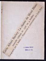 cca 1880 A Trienti hátság vászon térkép / Trient massif map on canvas 29x40 cm