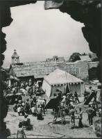 cca 1975 Sümegi vár, itt forgatták a Nagy Károly című film egyes jeleneteit, vintage fotó, 22x17 cm