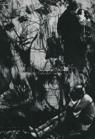 cca 1975 Tatár Tibor: Életút (papírkép montázs), feliratozott vintage fotóművészeti alkotás, 23x16 cm