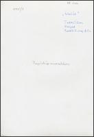 cca 1975 Tatár Tibor: Életút (papírkép montázs), feliratozott vintage fotóművészeti alkotás, 23x16 c...