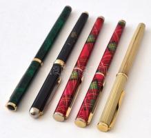 5 db. különféle (1 db. Oscar+4 db. jelöletlen) márkájú töltőtoll. Némelyik némileg kopott, de többsé...