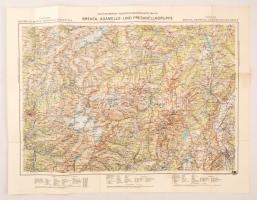 cca 1910 Brenta Adamello Persanella térkép / Italy map 75x55 cm