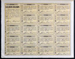 Berettyóújfalu 1929. "Biharvármegyei Központi Takarékpénztár Részvénytársaság" részvénye 3...