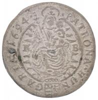 1694K-B 3kr Ag "I. Lipót" Körmöcbánya (1,5g) T:2,2- 
Hungary 1694K-B 3 Kreuzer Ag "L...