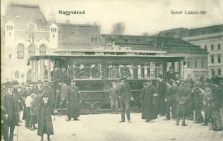 Nagyvárad Szt. László tér with tram