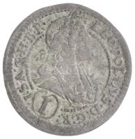 Ausztria 1695IA 1kr Ag "I. Lipót" (0,57g) T:2- Austria 1695IA 1 Kreuzer Ag "Leopold I" (0,57g) C:VF